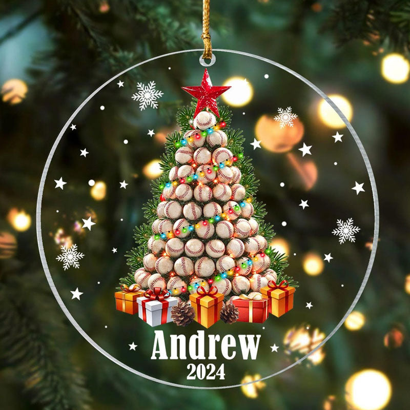 Personalized Baseball Ornament