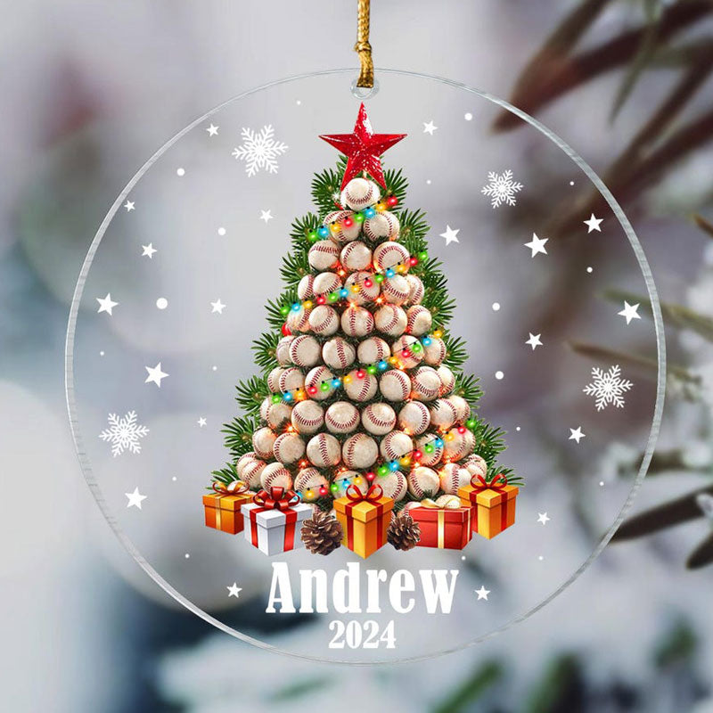 Personalized Baseball Ornament