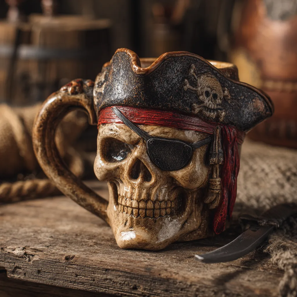 Pirate Skull Mug